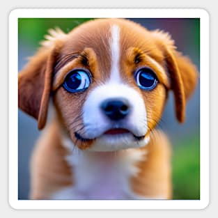 Cute Puppy Dog Big Eyes Magnet